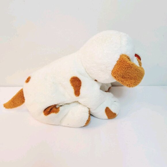 Ty Pluffies 2007 PEPPY Puppy Dog Brown White Spots Stuffed Baby Plush Ty Lux - Picture 6 of 8